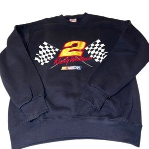 Nutmeg Mills NASCAR Rusty Wallace Men’s Sweatshirt Size Medium Made In The USA